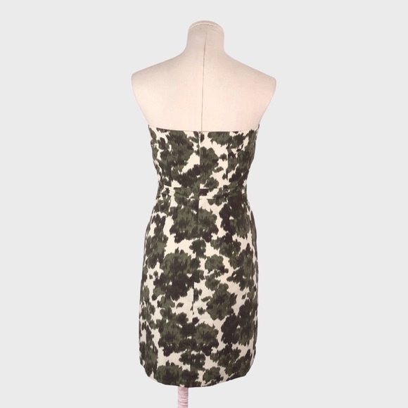 J Crew Ikat Camo Strapless Dress - Picture 3 of 5
